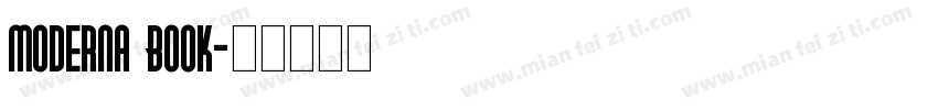 moderna Book字体转换